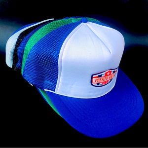 Vintage SnapBack Trucker Mesh Adjustable Cap Hats Lot 6 Blue Black Green Grey